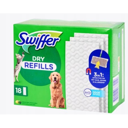 Swiffer Dry Suche ściereczki do mopa zapachowe 18 szt.