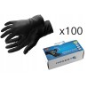 HOGERT HT5K774-L RĘKAWICZKI NITRYLOWE JEDNORAZOWE CZARNE 100 SZTUK R. L