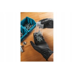 HOGERT HT5K774-L RĘKAWICZKI NITRYLOWE JEDNORAZOWE CZARNE 100 SZTUK R. L