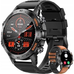 Outlet ZEGAREK SPORTOWY SMARTWATCH LIGE K52 CZARNY OKRĄGŁY poj. 400 mAh