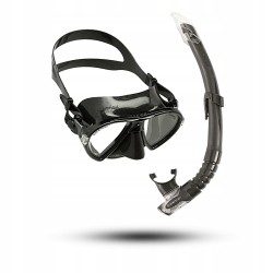 Outlet Zestaw do nurkowania Cressi OCEAN VIP SET czarny Szkło hartowane