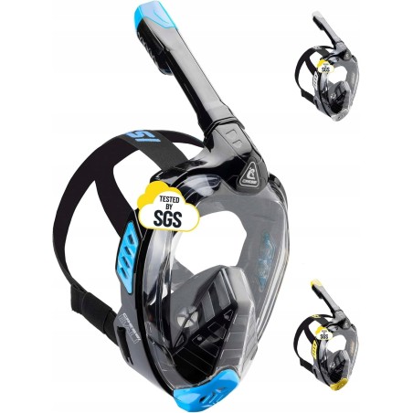 Outlet Maska do nurkowania pełnotwarzowa S/M Cressi FULL FACE czarny