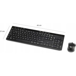 Outlet Zestaw klawiatury i myszy bezprzewodowej Amazon Basics j.hiszpański