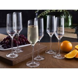 Kieliszki do szampana, prosecco Altom Design Rubin 220 ml 6 szt. bezbarwne