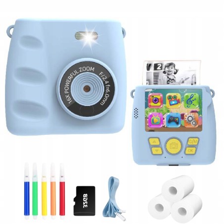 Outlet Aparat Bedee instant print camera niebieski