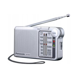 Outlet Radio na baterie pasma AM FM Panasonic RF-P150DEG dioda LED 150 mW