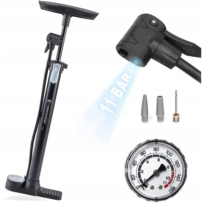 Outlet Pompka ręczna Dansi z manometrem czarny