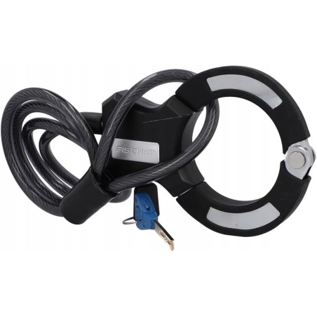 Outlet FISCHER RK120/10 Zamek, zapięcie rowerowe z obejmą, kajdankami 120