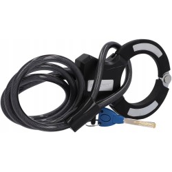 Outlet FISCHER RK120/10 Zamek, zapięcie rowerowe z obejmą, kajdankami 120