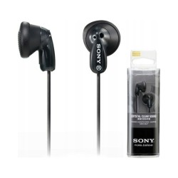 Outlet Słuchawki douszne Sony MDR-E9LPB czarny dł. przewodu 1.2 m