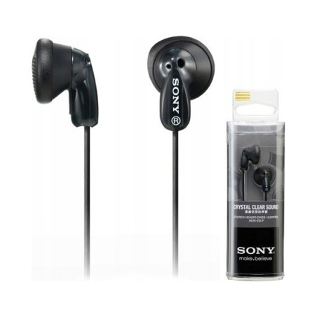 Outlet Słuchawki douszne Sony MDR-E9LPB czarny dł. przewodu 1.2 m