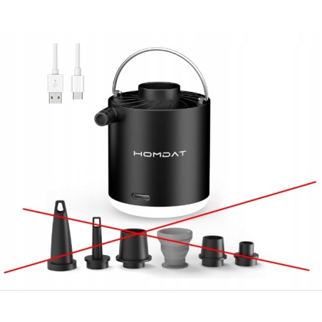 Outlet H9725 Mini przenośna pompka powietrza do materacy lekka USB C OPIS