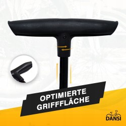 Pompka ręczna Dansi z manometrem czarny