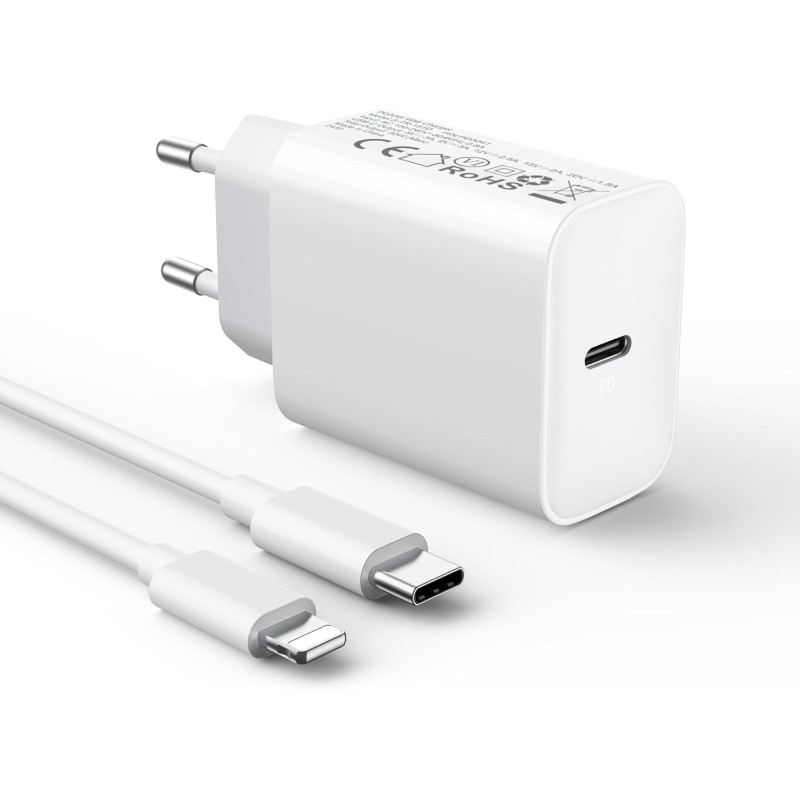 Outlet G3627 Ładowarka + kabel lightning - usb C do iPhone'a 30 W wydajna