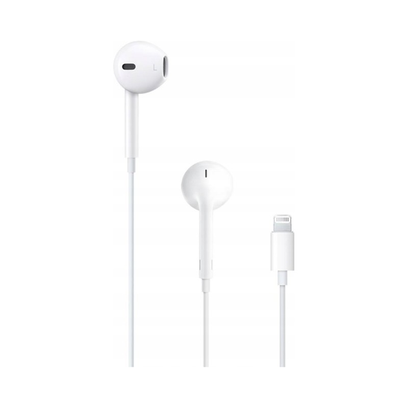 Słuchawki przewodowe douszne Apple EarPods lightning białe przewód 1.2m