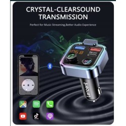 Outlet Transmiter samochodowy Bluetooth FM, szybka ładowarka LENCENT BT23R