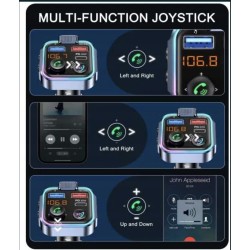 Outlet Transmiter samochodowy Bluetooth FM, szybka ładowarka LENCENT BT23R