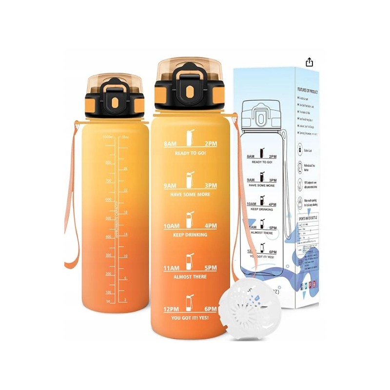 Outlet T6074 Butelka na wodę poj. 1000 ml bez BPA ergonomiczny uniwersalny