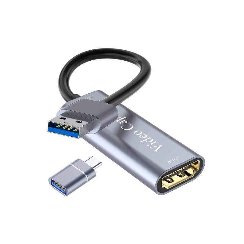 Outlet HDMI Video Capture Full HD 1080P uniwersalny Plug and Play 4k 60 Hz