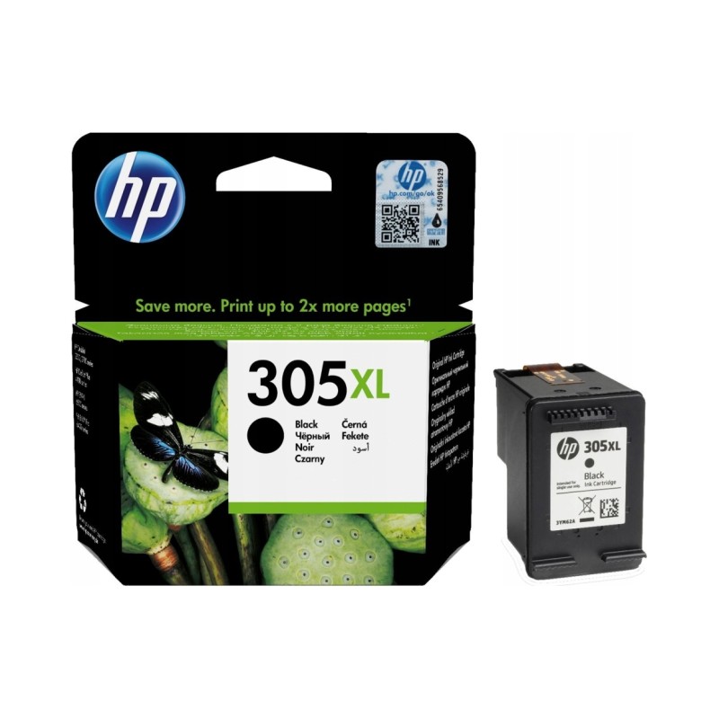 Outlet Tusz HP 305 XL Instant Ink Czarny 4 ml 3YM62AE wydajność 240 stron