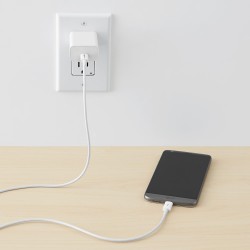 Outlet AmazonBasics L6LUC026-CS-R kabel USB 1,8 m USB C Męska Biały