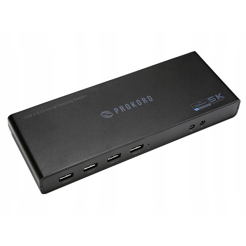 Outlet UNIWERSALNA STACJA DOKUJĄCA PROKORD USBC DUAL 4K 5KDLC + zasilacz UK
