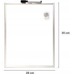 Outlet Raylu Paper Mała tablica magnetyczna do domu i biura 35 x 28 cm
