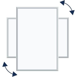 Outlet Raylu Paper Mała tablica magnetyczna do domu i biura 35 x 28 cm