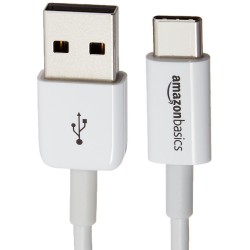 Kabel AmazonBasic USB - USB typ C 0,9 m biały