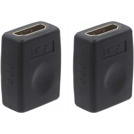 Outlet VCE Złącze HDMI 3D żeński na żeński adapter przedłużający 2 szt