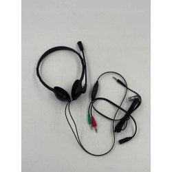 Outlet SŁUCHAWKI Z MIKROFONEM LEKKIE Jack 3.5mm NAUSZNE BIUROWE PC LAPTOP