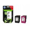 Outlet Oryginalny zestaw 2pack Hp 302 czarny + kolor X4D37AE poj. 7.5 ml