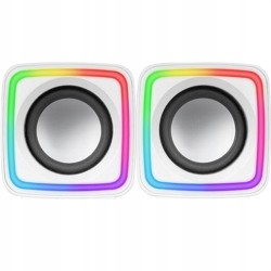 Outlet Zestaw głośników 2.0 Mars Gaming MSCUBEW moc 8 W rgb active-flow
