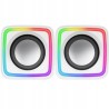 Outlet Zestaw głośników 2.0 Mars Gaming MSCUBEW moc 8 W rgb active-flow