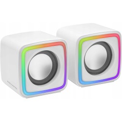 Outlet Zestaw głośników 2.0 Mars Gaming MSCUBEW moc 8 W rgb active-flow