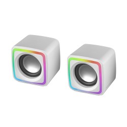 Outlet Zestaw głośników 2.0 Mars Gaming MSCUBEW moc 8 W rgb active-flow