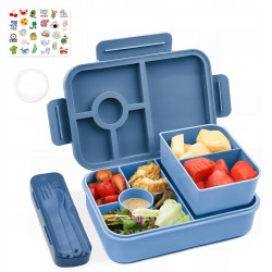 Lunch box pudełko Bugucat śniadaniówka 1300 ml + pojemnik ze sztućcami