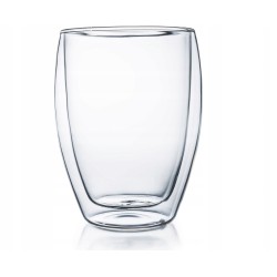 SZKLANKA TERMICZNA Z PODWÓJNYMI ŚCIANKAMI Creano 400 ml 1 szt. bezbarwne