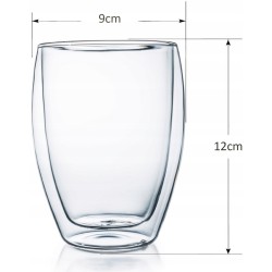 SZKLANKA TERMICZNA Z PODWÓJNYMI ŚCIANKAMI Creano 400 ml 1 szt. bezbarwne