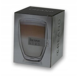 SZKLANKA TERMICZNA Z PODWÓJNYMI ŚCIANKAMI Creano 400 ml 1 szt. bezbarwne