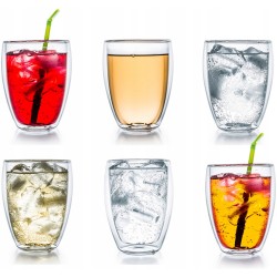 SZKLANKA TERMICZNA Z PODWÓJNYMI ŚCIANKAMI Creano 400 ml 1 szt. bezbarwne