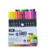 Flamastry podwójne DUAL TIP pisaki 23 szt. WODOODPORNE non-toxic bezwonne