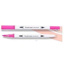 Flamastry podwójne DUAL TIP pisaki 23 szt. WODOODPORNE non-toxic bezwonne