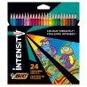 BIC Kredki bezdrzewne trójkątne Coloured Color Up Intensity 24 kolory CE