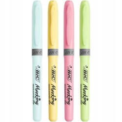 3 SZT. BIC HIGHLIGHTER GRIP ZAKREŚLACZ FLAMASTRY PASTELOWE kolory OPIS