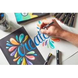 SHARPIE ZESTAW MARKERÓW akrylowy pisaki ARTYSTYCZNE 5SZT. wodoodporne