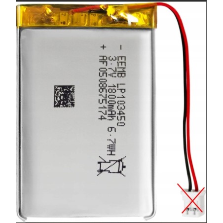 Outlet EEMB Akumulator litowo-polimerowy 3,7 V 1800 mAh 103450 ochrona PCM