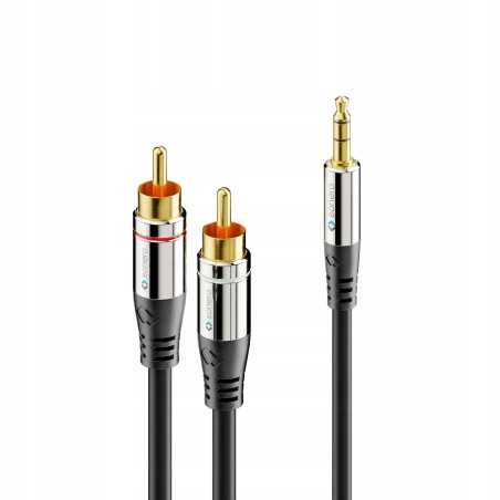 Sonero S-AC600-015 kabel audio dł. kabla 1,5 m mini Jack 3.5 mm-2 x RCA