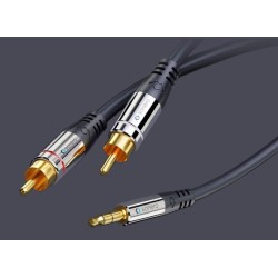 Sonero S-AC600-015 kabel audio dł. kabla 1,5 m mini Jack 3.5 mm-2 x RCA
