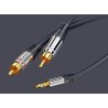 Sonero S-AC600-015 kabel audio dł. kabla 1,5 m mini Jack 3.5 mm-2 x RCA